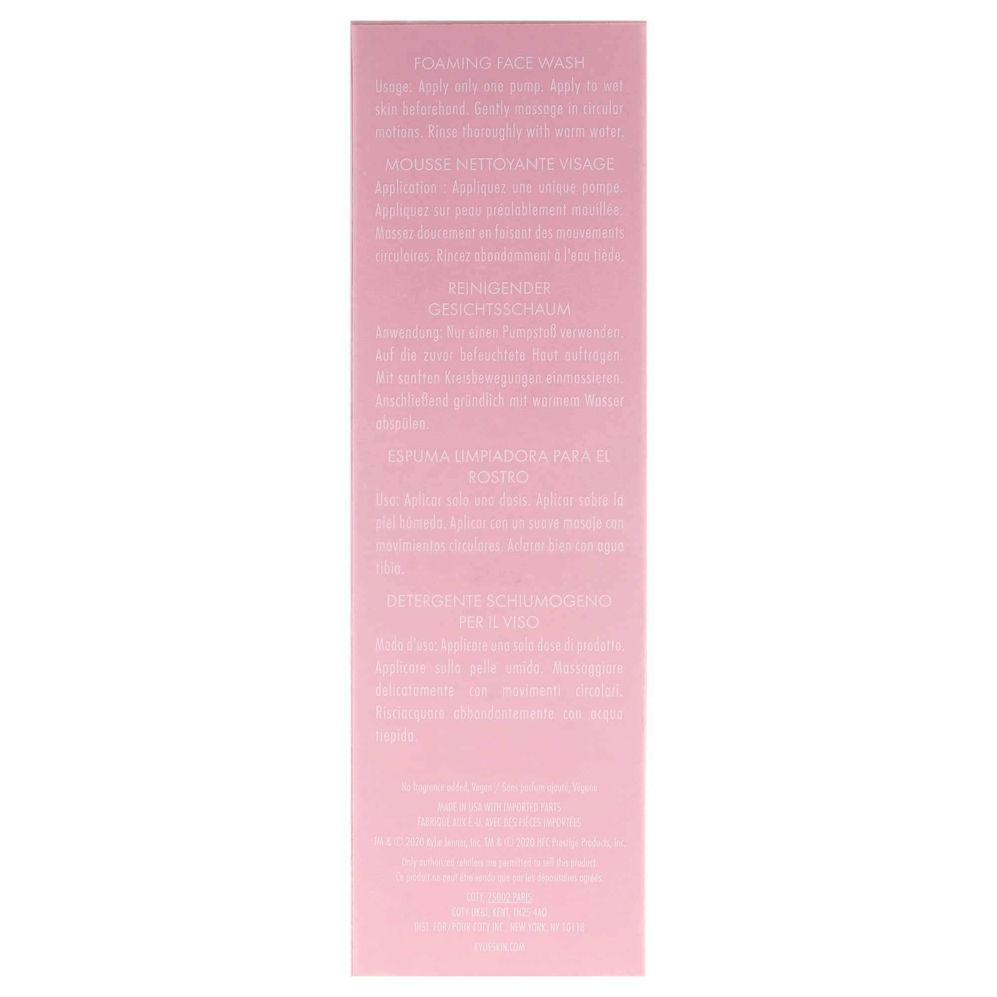 Kylie Cosmetics Foaming Face Wash , 5 oz Face Wash