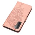 thumbnail image 6 of Dteck Samsung S21 Plus Wallet Case, Magnetic Closure Flip PU Leather Wrist Strap Credit Card Holder Slots With Kickstand Butterfly Patterned Shockproof Cover For Samsung Galaxy S21 Plus, Rosegold, 6 of 11