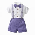 thumbnail image 2 of HCNTES Toddler Boy Outfits Dressy Gentleman Clothing Set Baby Summer Clothes, 2 of 7
