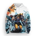 thumbnail image 3 of Sudadera con capucha para hombre con estampado 3D de Marvel Wolverine, estilo hip hop callejero, informal, para deportes al aire libre, fitness, moda para hombre, 3 of 5
