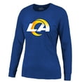 thumbnail image 2 of Women's Majestic Threads Puka Nacua Royal Los Angeles Rams Player Name & Number Long Sleeve T-Shirt, 2 of 3