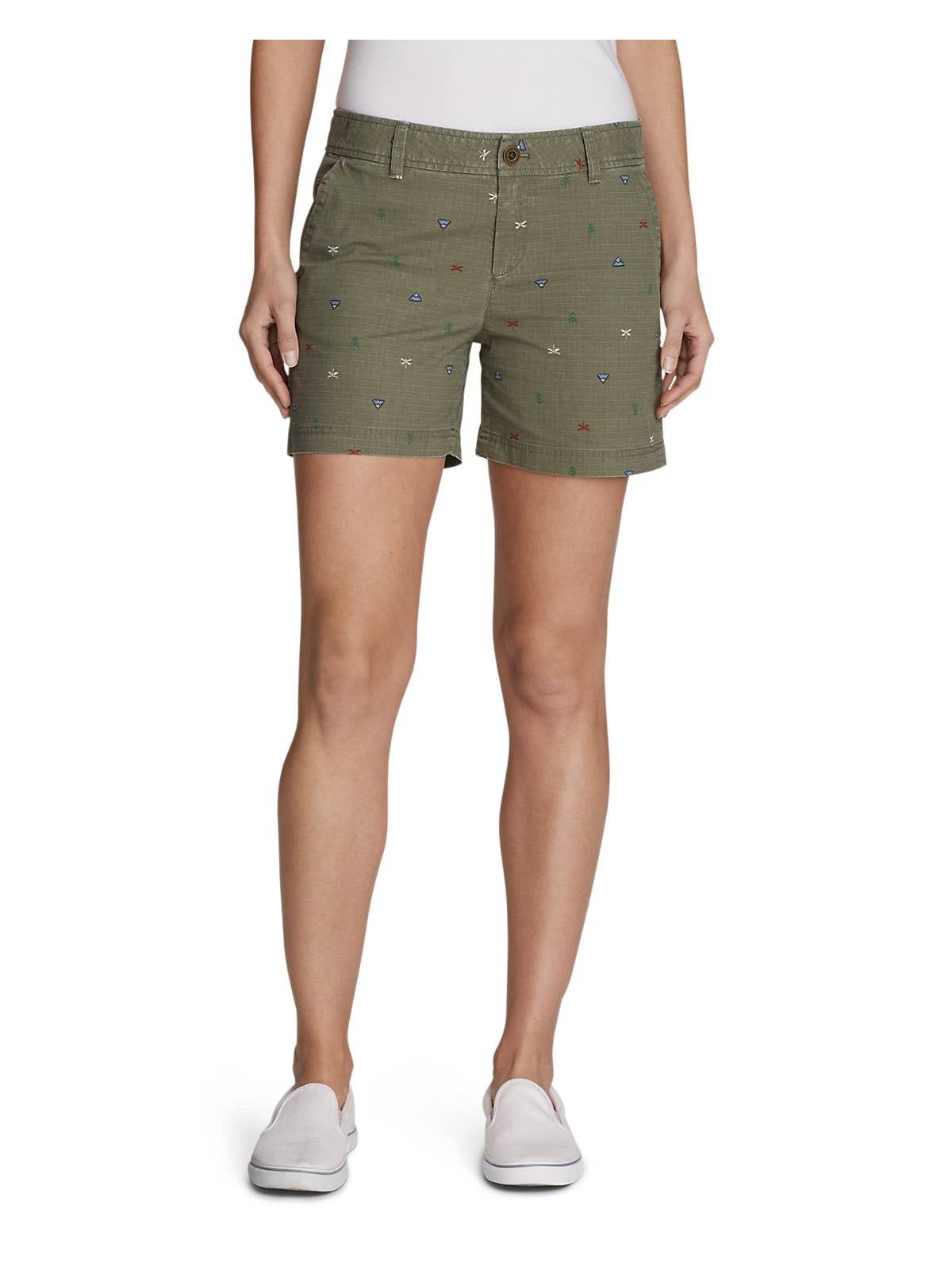 Eddie Bauer Women's Adventurer Stretch Ripstop Shorts Print