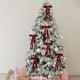 thumbnail image 4 of 5 lazos navideños de terciopelo burdeos | Mini cintas decorativas navideñas con base metálica | Ideales para coronas, papel de regalo, regalos de fiesta, bolsas de dulces, decoración del hogar y, 4 of 4
