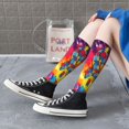 thumbnail image 7 of Women's Knee High Socks Autism Awareness Puzzle Flag Outdoor Casual Tube Socks, 7 of 7