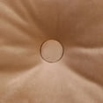 thumbnail image 4 of Jordan Manufacturing 16" x 16" Tan Solid Square Tufted Decorative Throw Pillow with Fabric Button, 4 of 5
