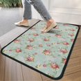 thumbnail image 4 of Pioneer Flower Floral Print Pattern Non Slip Washable Indoor Door Mat, Decorative Entry Rug for Entrance Bedroom Kitchen Bathroom, 30"x17", 4 of 6