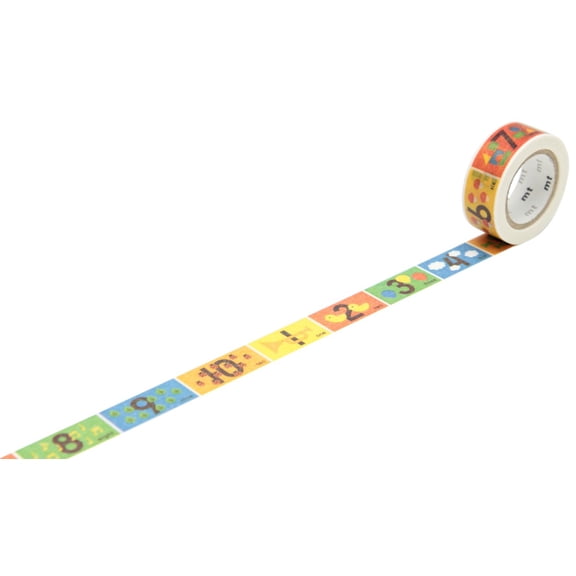 mt Washi Masking Tape for Kids - Number