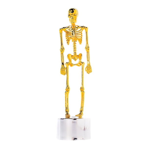 Inteprter Adornos de escultura de Halloween, figuras únicas para decoración de Halloween, acentos para el hogar, balón D o trofeo Kits de decoración para fiestas dorado