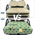 thumbnail image 6 of COEQINE Golf Cart Accessories Seat Covers with 4 Pockets, Foldable Design for Easy Carry Quilted Towel Seat Cover Easy to Install for EZGO Yamaha Club Cars, Green Clover Daisy Horseshoe, 6 of 8