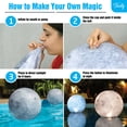 thumbnail image 2 of Tially Full Moon Solar Floating Pool Lights - 14" Inflatable Pool Decor (4 Pack), 2 of 9