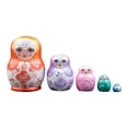 thumbnail image 1 of Muñeca de anidación rusa , juguetes de Matryoshka de moda para , , decoración de habitación de cumpleaños naranja Sunnimix muñeca rusa de anidación, 1 of 8