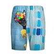 thumbnail image 5 of Naloa Prague Ratter Dog in Bathtub Men's Short Pajama Pants, Lounge Comfort Shorts with Elasticized Waistband and Side Pockets - XX-Large, 5 of 9