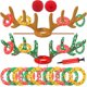 thumbnail image 1 of Juegos de Navidad, juego inflable de lanzamiento de aros con astas de reno, juegos de fiesta de Navidad para niños y adultos, divertidos regalos de Navidad, juegos de fiesta de carnaval para la, 1 of 8