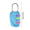 thumbnail image 3 of Harpily Faucets Accessories 4 Digit Password Combination Padlock Lock for Lockers Luggage Toolboxes Gym School Cabinet One Size Blue, 3 of 3