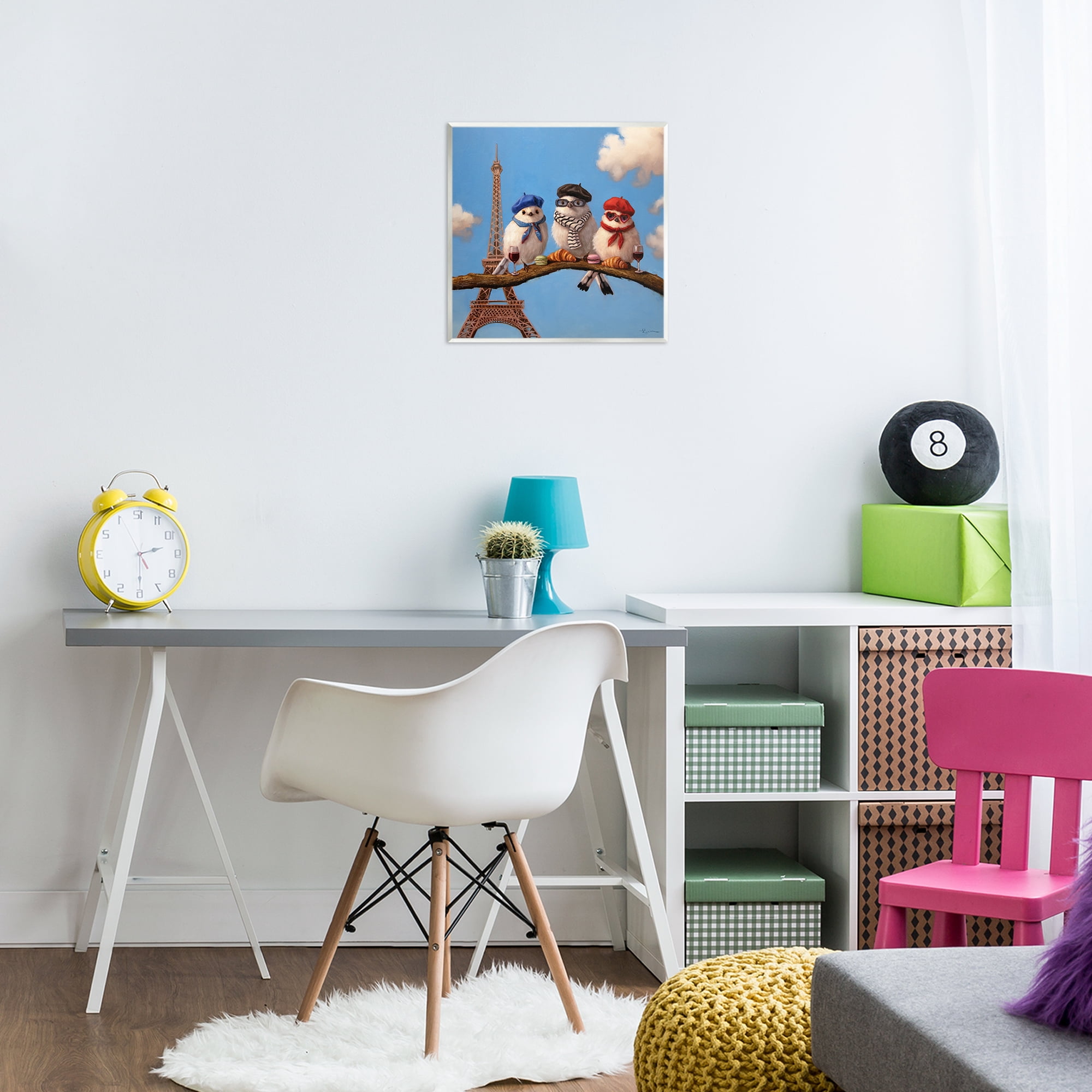 Stupell Industries Parisian Chic Birds in Paris Wall Plaque Art, design by Lucia Heffernan