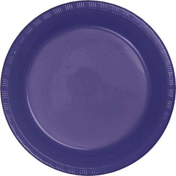 240 Count Bulk Pack Purple 6.75 inch Plastic Dessert Plates