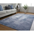 thumbnail image 5 of 4' X 6' Blue Gray And Ivory Striped Power Loom Distressed Area Rug, 5 of 10