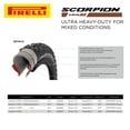 thumbnail image 3 of Pirelli Scorpion E-MTB M 65-584 (29 x 2.6) MTB Bicycle Tire & SmarTUBE 23/32-622 - Versatile E-Mountain Bike Tire for Trail and Enduro Use, Mixed Terrain, MTB, 120 TPI E-Bike Tires w/Keychain (2Pk), 3 of 9