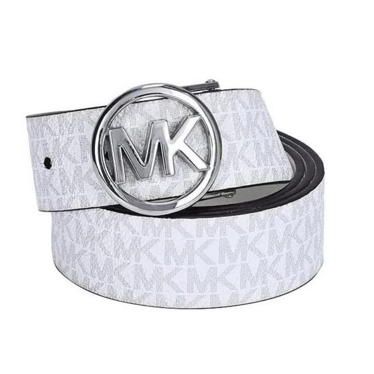 Michael Kors Reversible Buckle Belt 558385 119 m Bright White Medium MK Signature Walmart