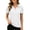White(Ladies Tops), variant on GUACER Quarter Zip Polo Shirts for Women Short Sleeve Heathered Golf Tennis Tops Casual Activewear Work Blouses