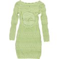 thumbnail image 2 of GUESS Womens Amelie Crochet Bodycon Dress, Green, Medium, 2 of 2