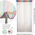 thumbnail image 4 of 2 Pack Glitter String Curtains 39x79 Inch Fringe Panels Room Divider Fly Screen for Home Décor Door Windows Wedding Party Hotel Living Room Doorways Restaurant, 4 of 7