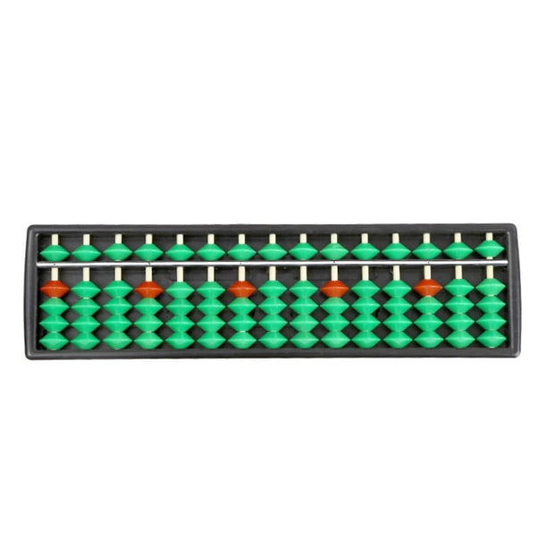 Sidaley Cuentas para niños, ábaco, juguete aritmético educativo temprano tradicional chino, herramienta de cálculo ligera de plástico, escuela y Kits de experimentos de química Verde