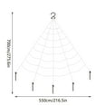 thumbnail image 2 of hengsof Halloween Triangular Spider Web Outdoor - Large, 16.4*16 ft | Outdoor Spider Web Decoration, Spider Webs Halloween Decorations Outdoor | Rope Spider Web Yard Outdoor, 2 of 6