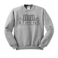 thumbnail image 1 of Skyline Athens Greece Sweatshirt Unisex Small Grey, 1 of 5