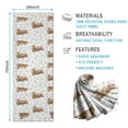 thumbnail image 2 of White Highland Cow Floral Pattern Hot Yoga Mat Towel Non Slip for Hot Yoga - Quick-Drying Yoga Mat Cover with 4 Corner Pockets with Travel Bag - Hot Yoga Towel Non Slip 74"x26", 2 of 6