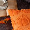 thumbnail image 6 of Oceanwell New Plush 3D Pumpkin Throw Pillows Covers - Fall/Christmas/Thanksgiving Decor, Cozy Textured Cushions for Couch/Bed,F,50X30cm, 6 of 7