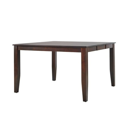 Weston Home Square Counter Height Table with 18" Butterfly Leaf, Warm Merlot