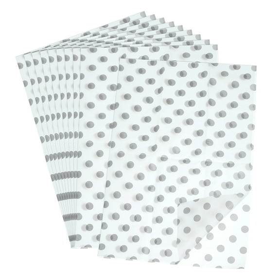 Uxcell 10 Sheets Tissue Paper Large Bulk Wrap Paper 20x26 Inch for Scrapbooking, Origami Crafts, Gift Wrapping, Decor, DIY Art Crafts, Silver