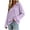 Purple, variant on XRoczxe Women's V Neck Ribbed Knit Pullover Sweater, Long Sleeve Collared Casual Top, Soft Stretchy Tunic Shirt for Fall Winter Daily Office Wear
