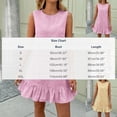 thumbnail image 4 of IFNWSV Robes d'Été pour Femmes, Robe Sans Manches à Rayures à Col Rond Décontractée et Ample Style Mode pour le Printemps et l'Été, Tenue Quotidienne Extérieure de Loisirs, Robes pour Femmes Rose P, 4 of 7