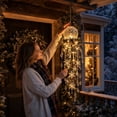 thumbnail image 5 of Crystal Cascade Christmas Light, Hanging Snowflake & Crystal LED Porch Decor, Christmas Hanging Decoration, for Porch & Window, Crystal Pendant(C), 5 of 6