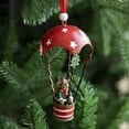 thumbnail image 3 of Metal Christmas Hot Air Balloon Ornament, Vintage Iron Hanging Decoration with Snowman for Christmas Tree, Home, and Holiday Party Décor, 3 of 5