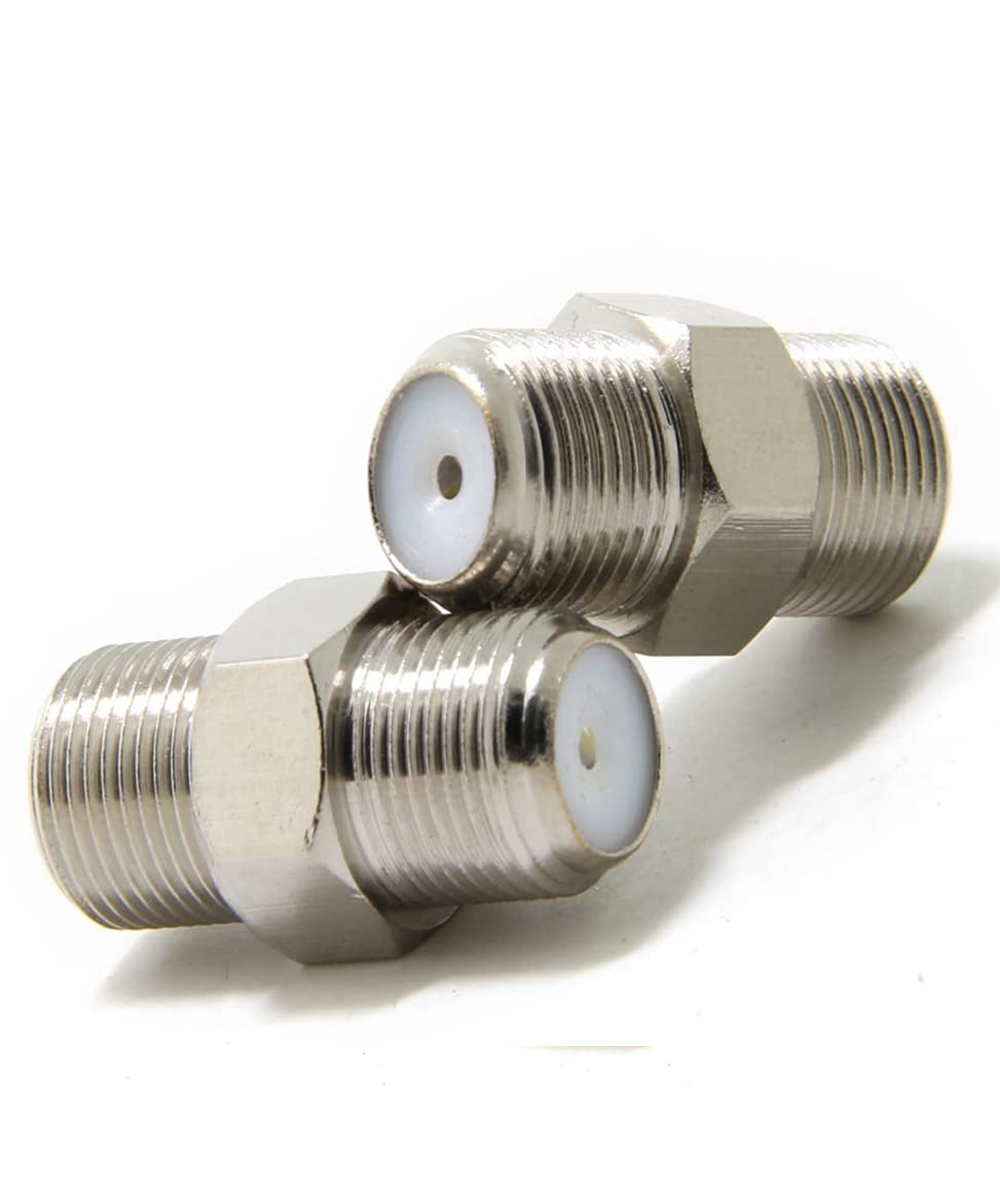 Y66865-Nickel Plated F Coupler Female To Female - 25-Pack - image 2 of 5