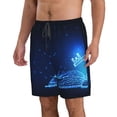 thumbnail image 2 of Fuzoiu Futuristic Book Knowledge Print Men's Beach Shorts,Men's Swim Trunks,Quick Dry Board Shorts with Pockets,Men's Bathing Suits for Surfing, Running, and Casual Wear-Large, 2 of 6