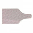 thumbnail image 1 of Pink Damask Cutting Board, Monochrome Simplistic Romantic Cartoon Flowers Leaves Continuous Pattern, Decorative Tempered Glass Cutting and Serving Board, in 3 Sizes, by Ambesonne, 1 of 2