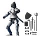 thumbnail image 1 of Cinco Generaciones De Muñecos Articulados Soldado Pesado De Infantería Medieval Adornos Hechos A Mano, 1 of 7