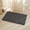 Black & White-1'8" x 2'6" (Rectangular), variant on Black Long Bathroom Rug Waffle Runner Non Slip Washable Super Absorbent Quick Dry Boho Farmhouse Bath Decor 72"x24"