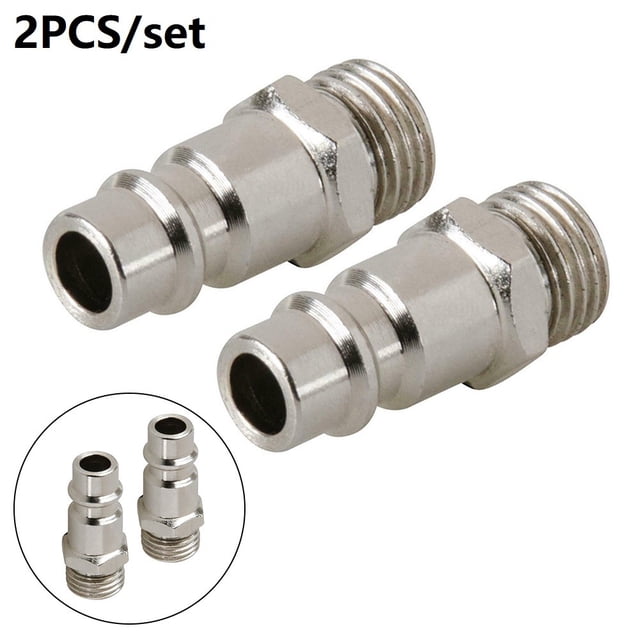 Hot Sale 2X Quick Release Euro Compressed Air Line Coupler Connector Fitting 1/4In Bsp- Male High Strength And Hardness