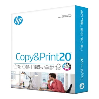 HP Copy & Print20, 20lb, 8.5 x 11, 500 Sheets