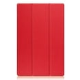 thumbnail image 2 of Dteck Case for Samsung Galaxy Tab S10 Plus 12.4 inch (SM-X820/X826B) 2024,Ultra Slim Leather Tri-Fold Stand Case Auto Wake/Sleep Cover for Galaxy Tab S10+ 12.4 inch 2024,Red, 2 of 9