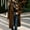 Coffee, variant on IUYRTFE Women's Long Overcoat Lapel Collar Button Down Knee Length Coat with Pockets Lined