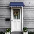 thumbnail image 2 of Awntech 3.38 Ft Charleston Sloped Fixed Awning with Scrolled Iron Arms (40.5in x 36in x 36in), Navy, 2 of 3