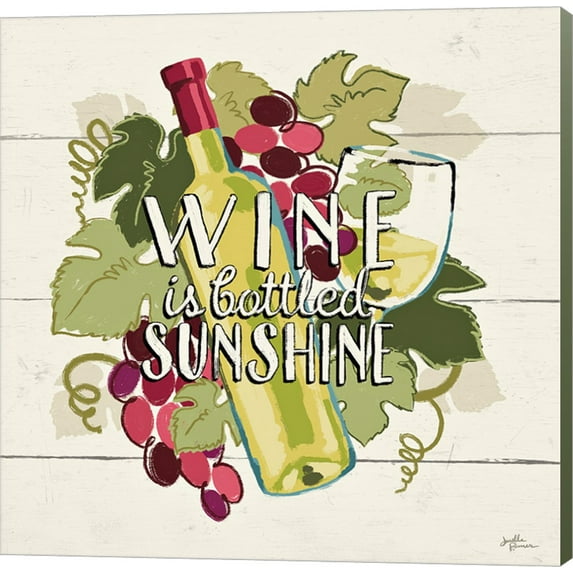 Wine and Friends IV by Janelle Penner, Canvas Wall Art