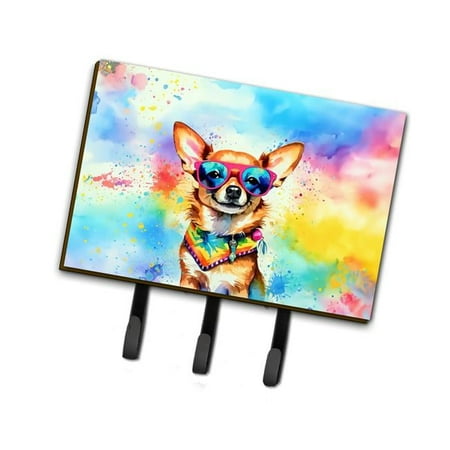 Carolines Treasures DAC2489TH68 9 x 6 in. Unisex Chihuahua Hippie Dawg Leash or Key Holder