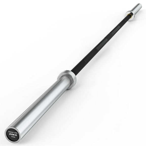 HANDBODE 45 lb ( 20kg ) Olympic Barbell, 2-inch Weight Bar for Bench Press, 1500 lb High-Capacity, 7-Foot, Standard Powerlifting Strength Training Gym Home Workout Weightlifting ( Silver &Black)